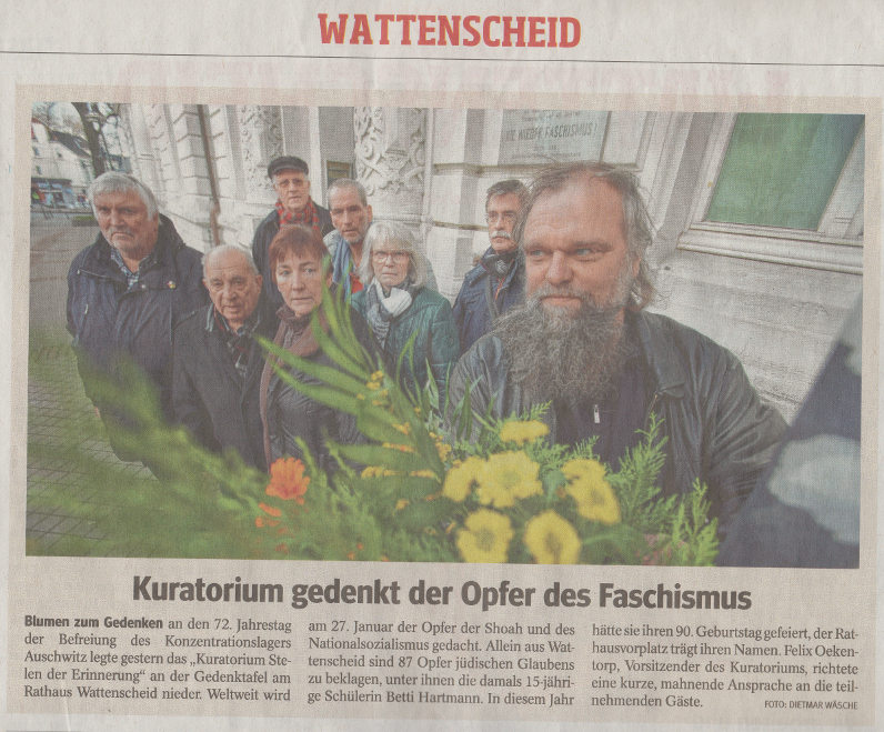 Bild: Gedenktafel am alten Rathaus